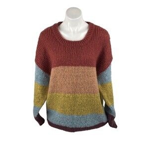 Jodifl Women Large Oversized Sweater Colorful Fall Fashion Casual NWT